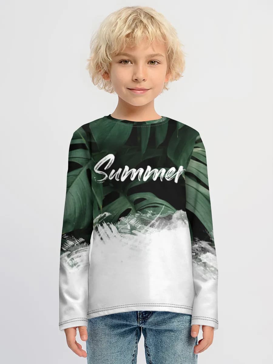 Children's cotton long sleeve shirt