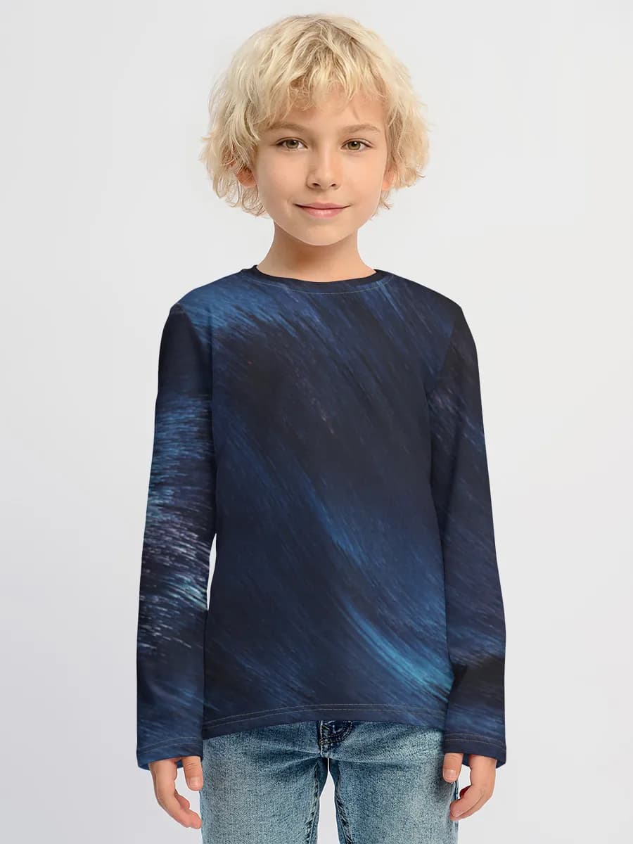 Children's cotton long sleeve shirt