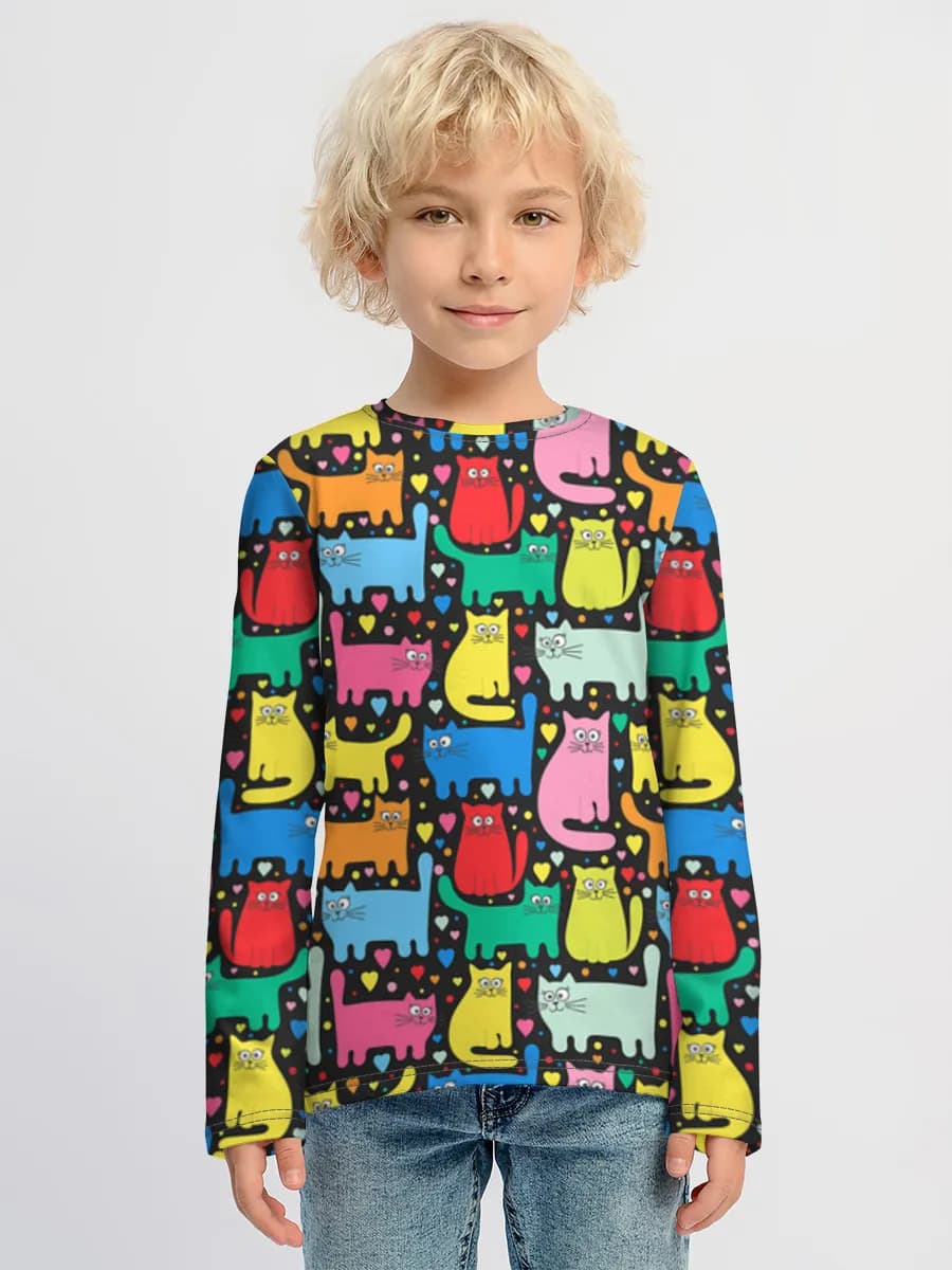 Children's cotton long sleeve shirt
