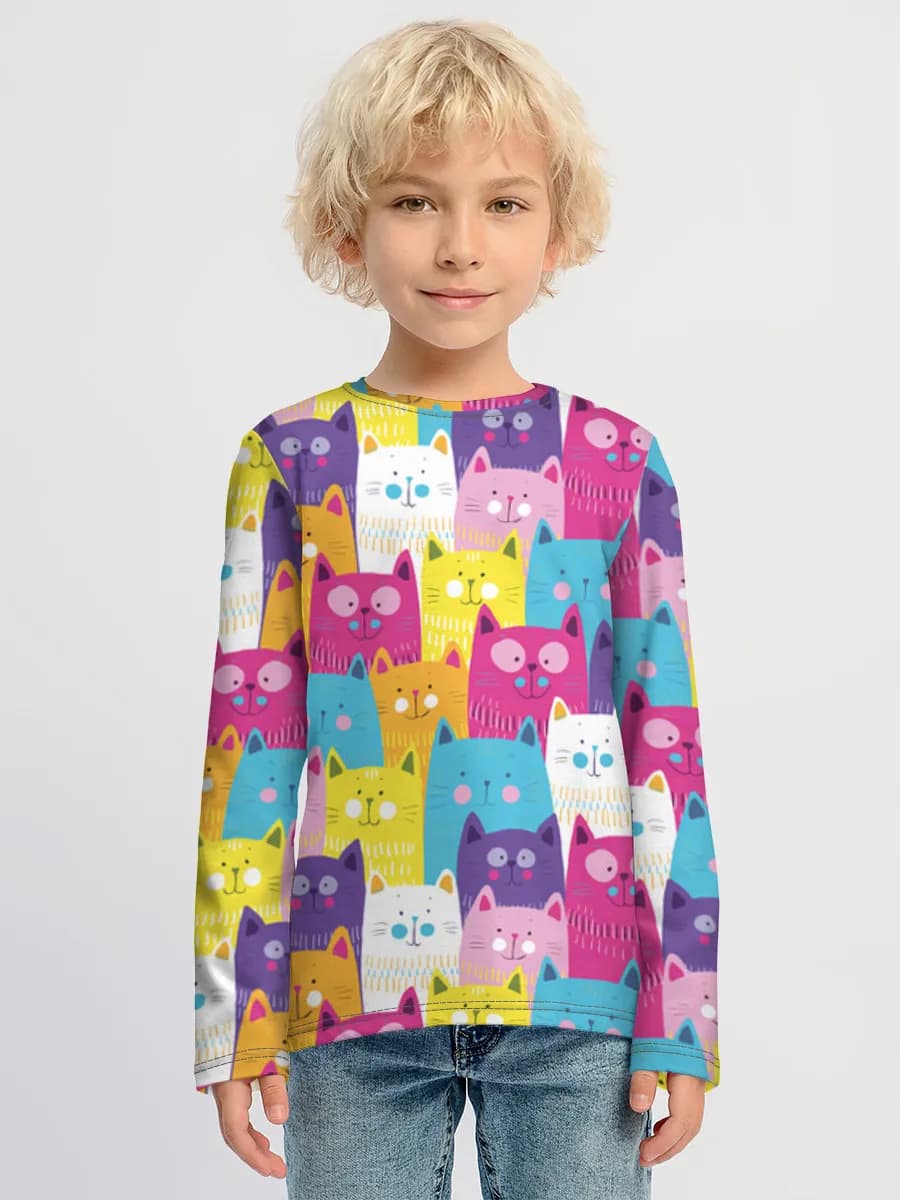 Children's cotton long sleeve shirt