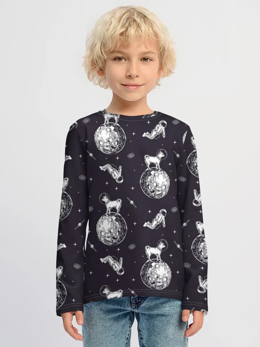 Children's cotton long sleeve shirt