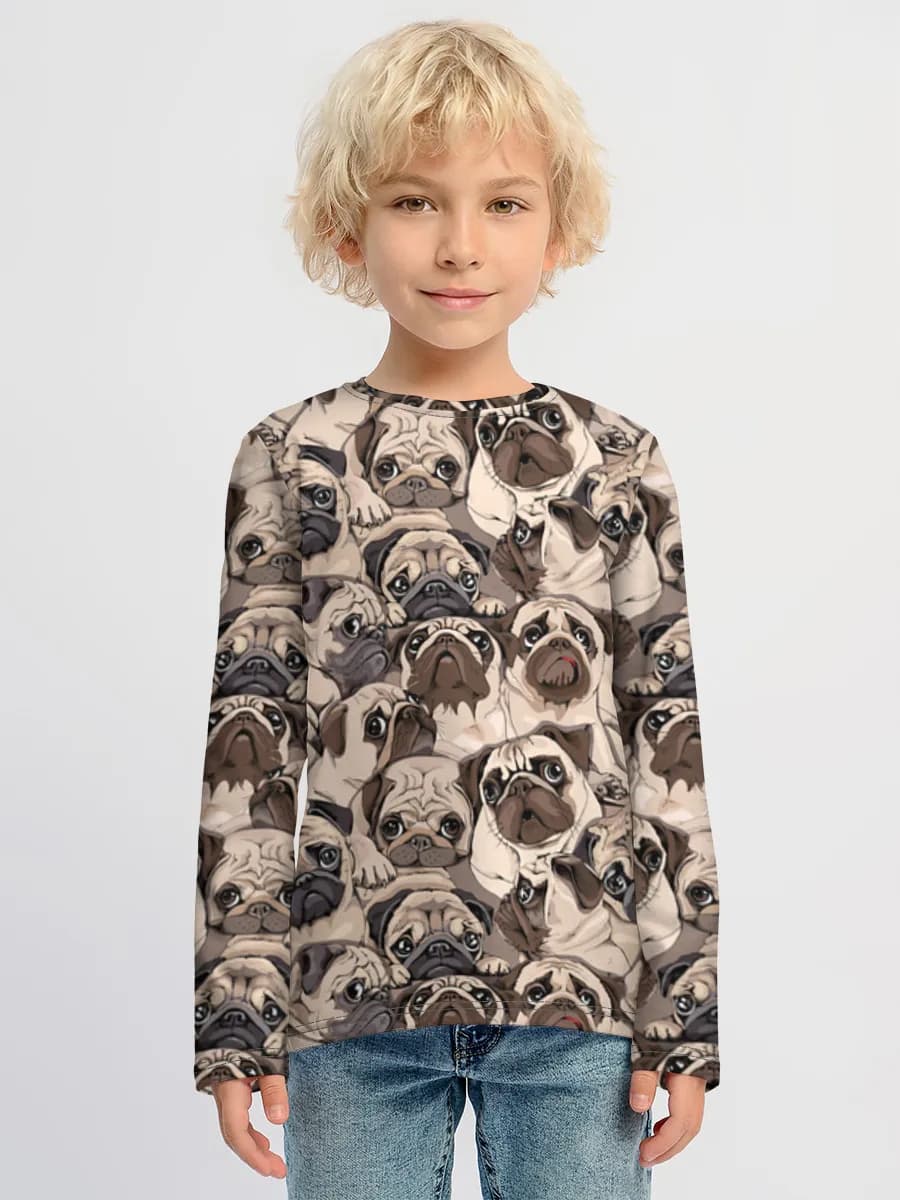 Children's cotton long sleeve shirt