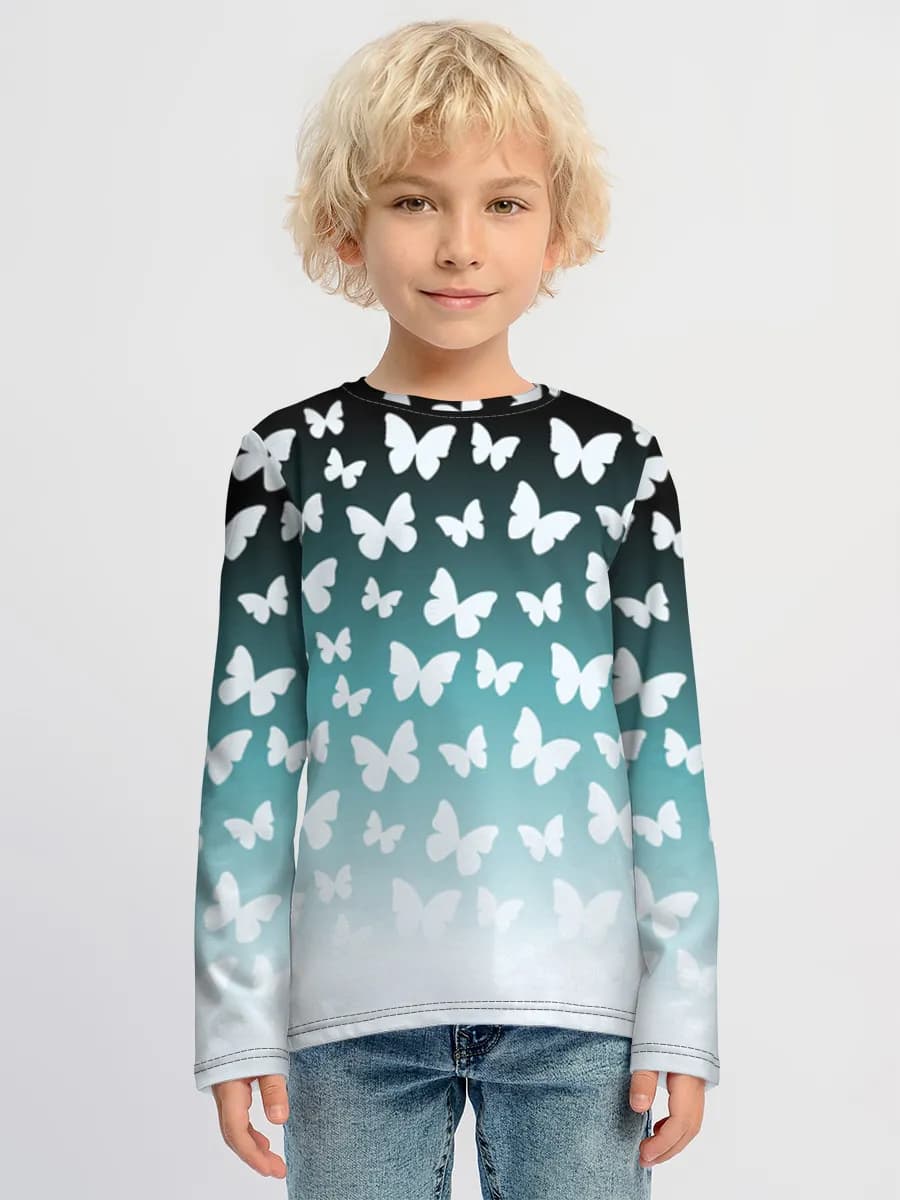Children's cotton long sleeve shirt