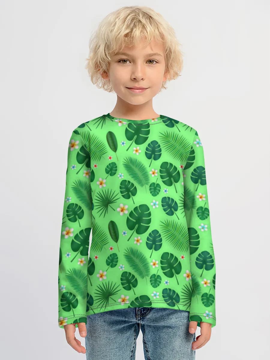 Children's cotton long sleeve shirt
