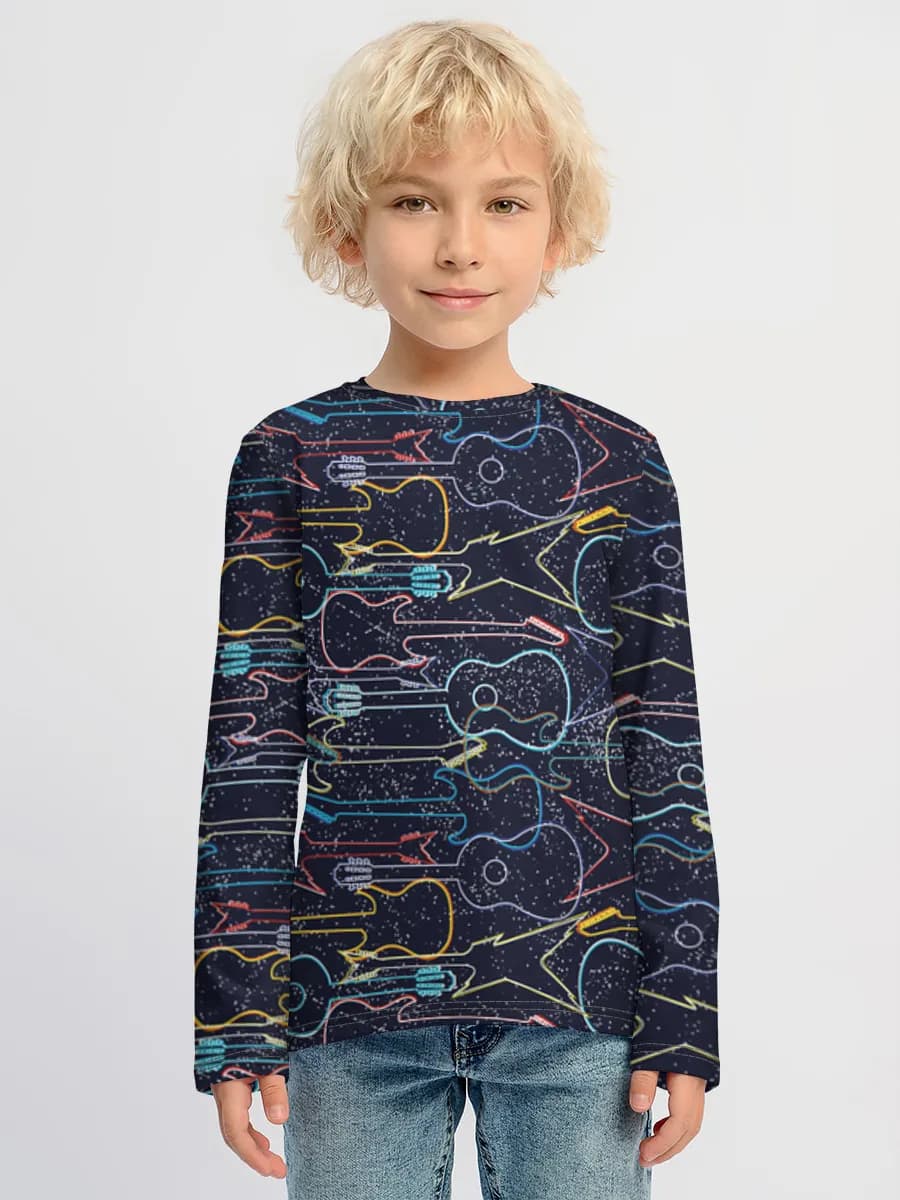 Children's cotton long sleeve shirt