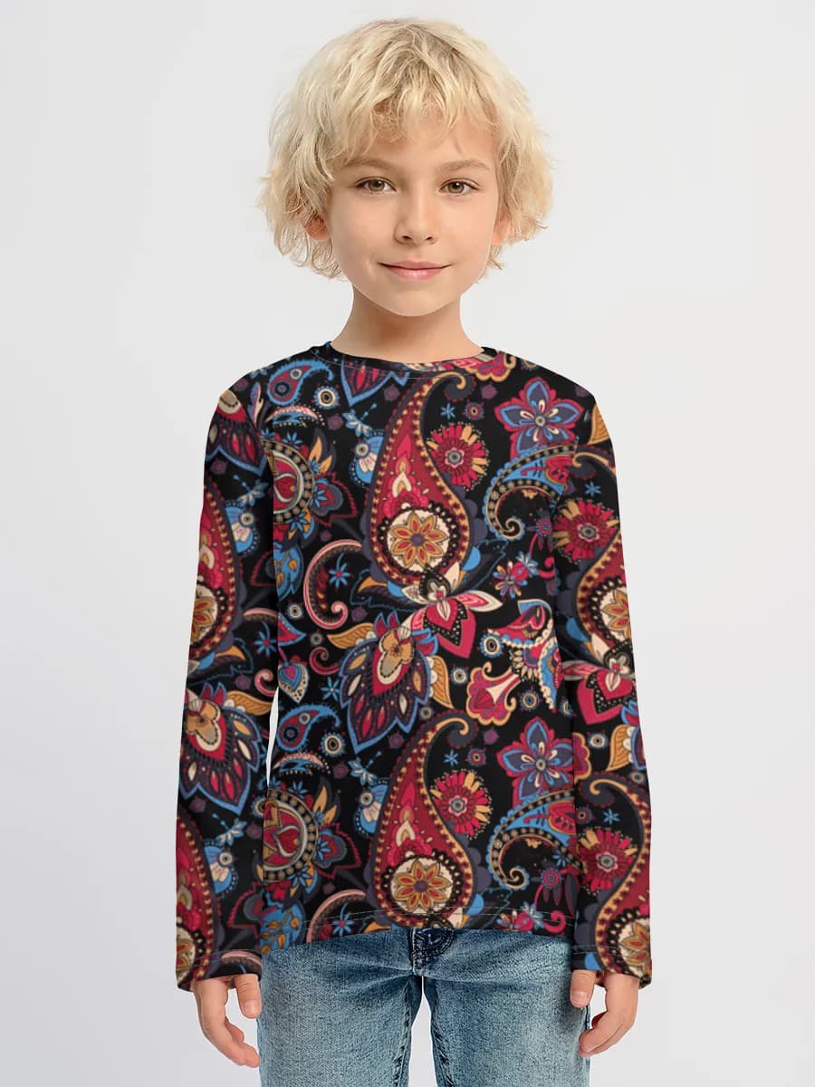 Boho Paisley Floral Swirls