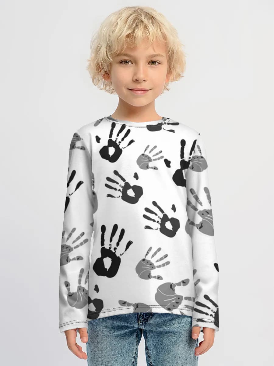 Children's cotton long sleeve shirt
