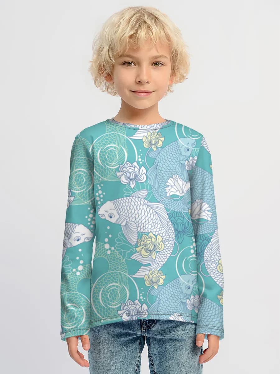 Children's cotton long sleeve shirt