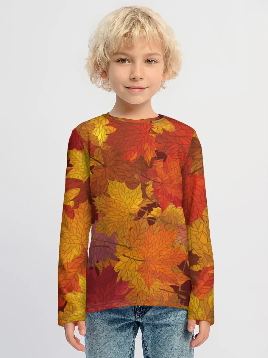 Children's cotton long sleeve shirt
