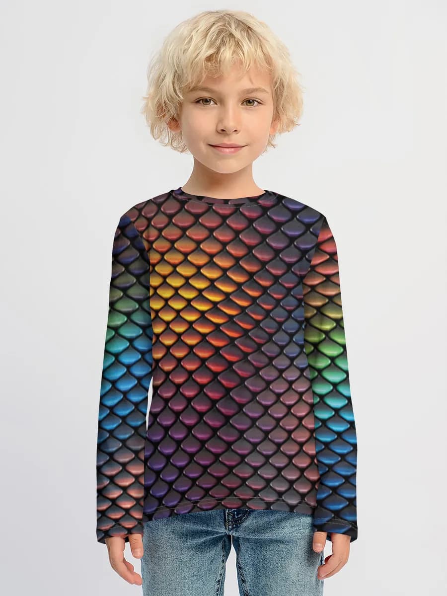 Children's cotton long sleeve shirt