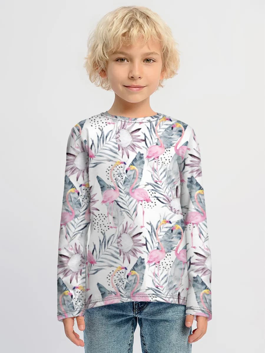 Children's cotton long sleeve shirt