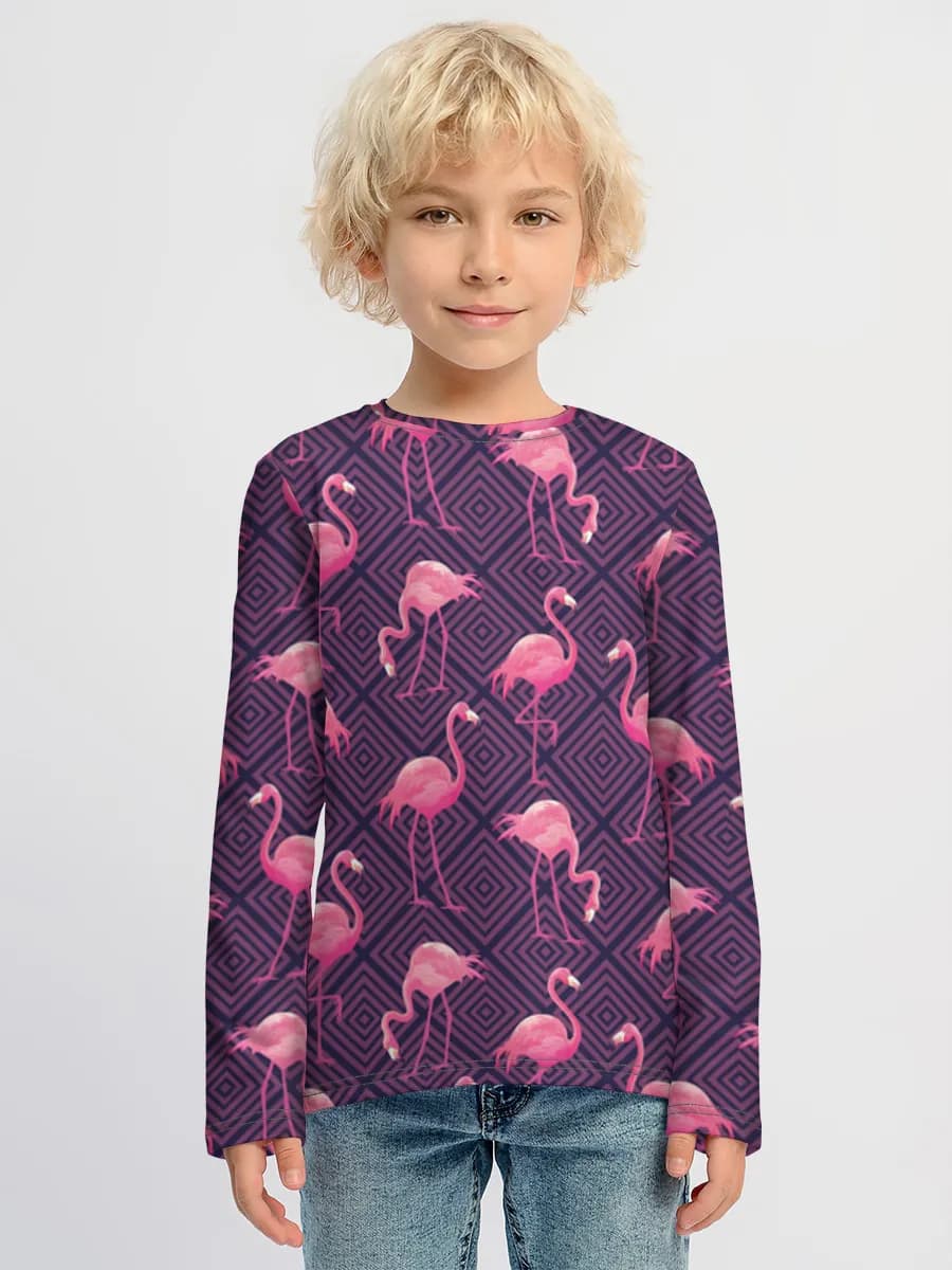 Children's cotton long sleeve shirt