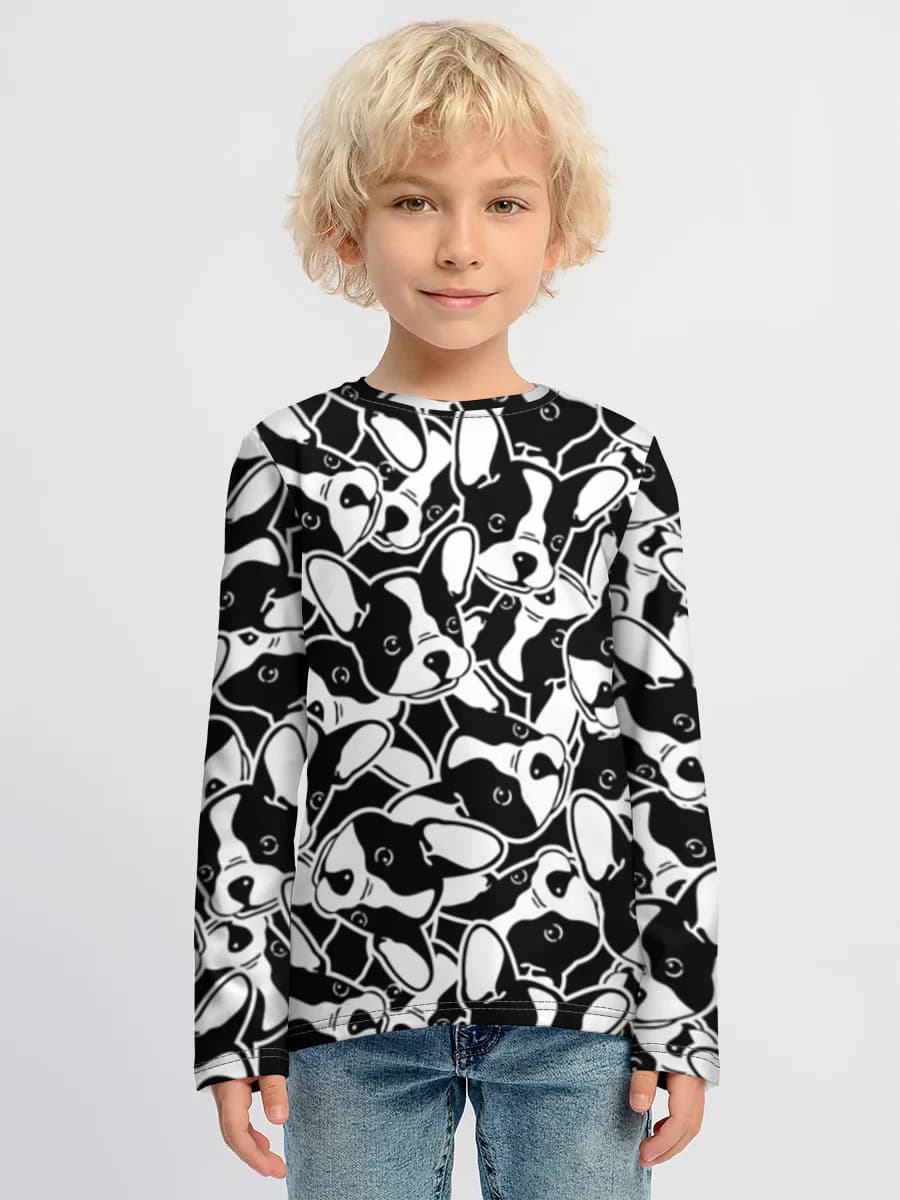 Children's cotton long sleeve shirt