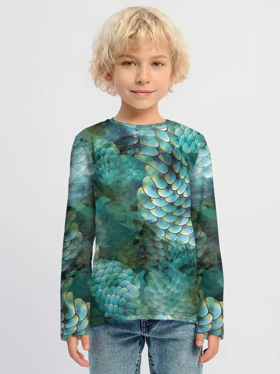 Children's cotton long sleeve shirt