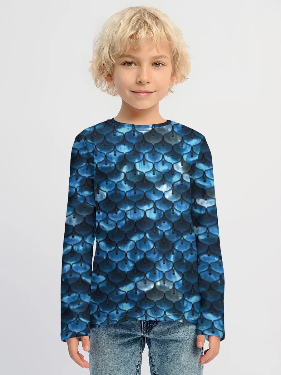 Children's cotton long sleeve shirt