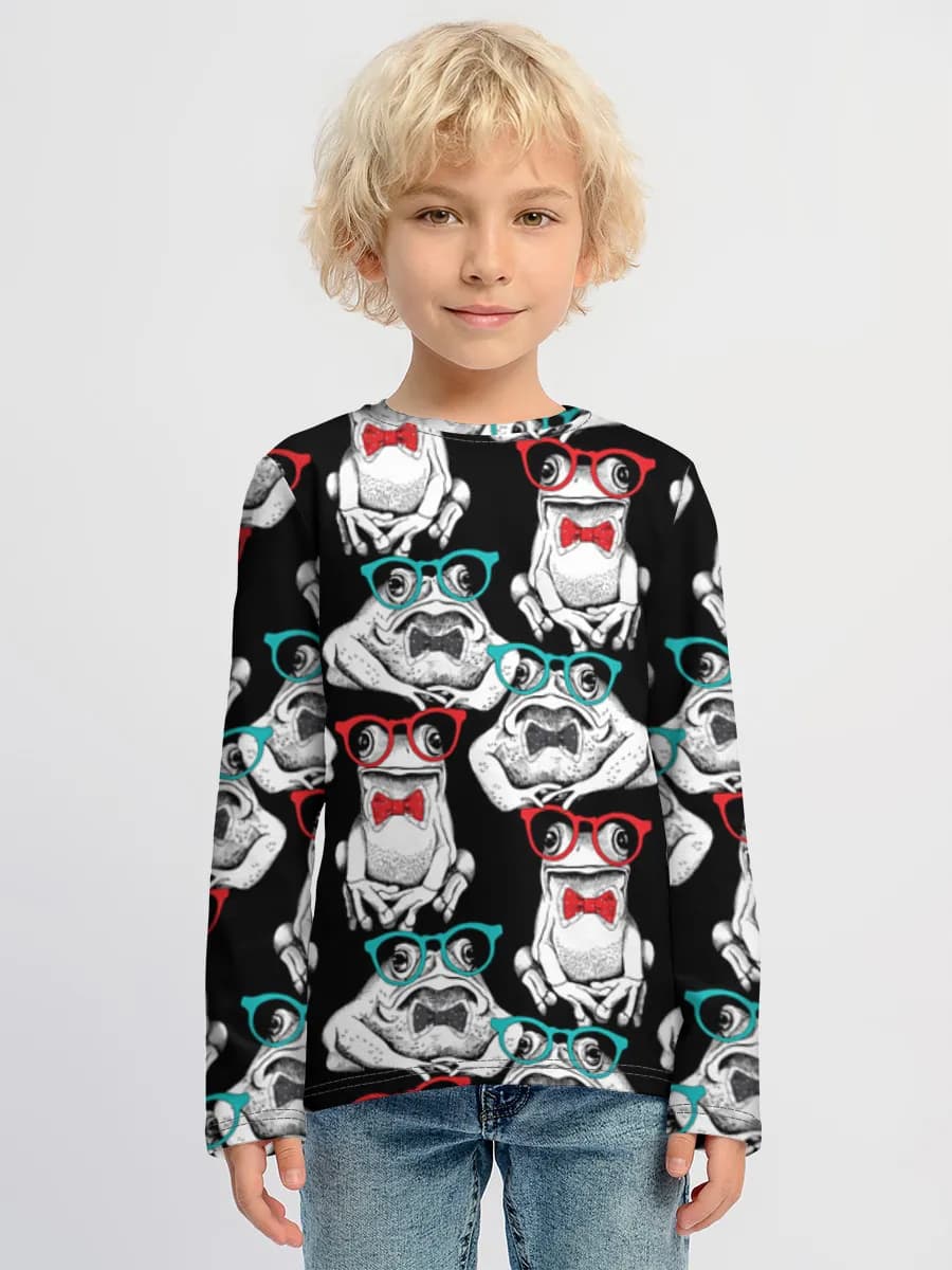 Children's cotton long sleeve shirt