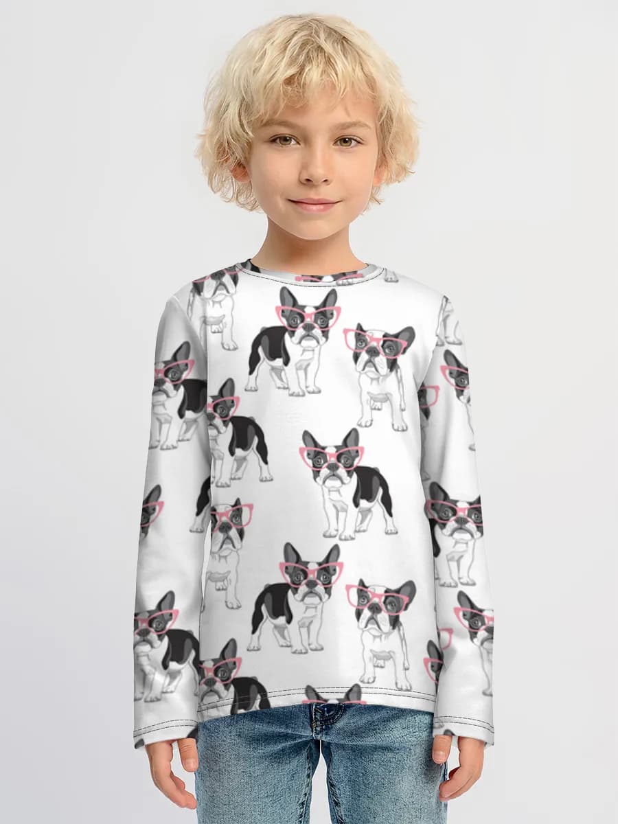 Children's cotton long sleeve shirt