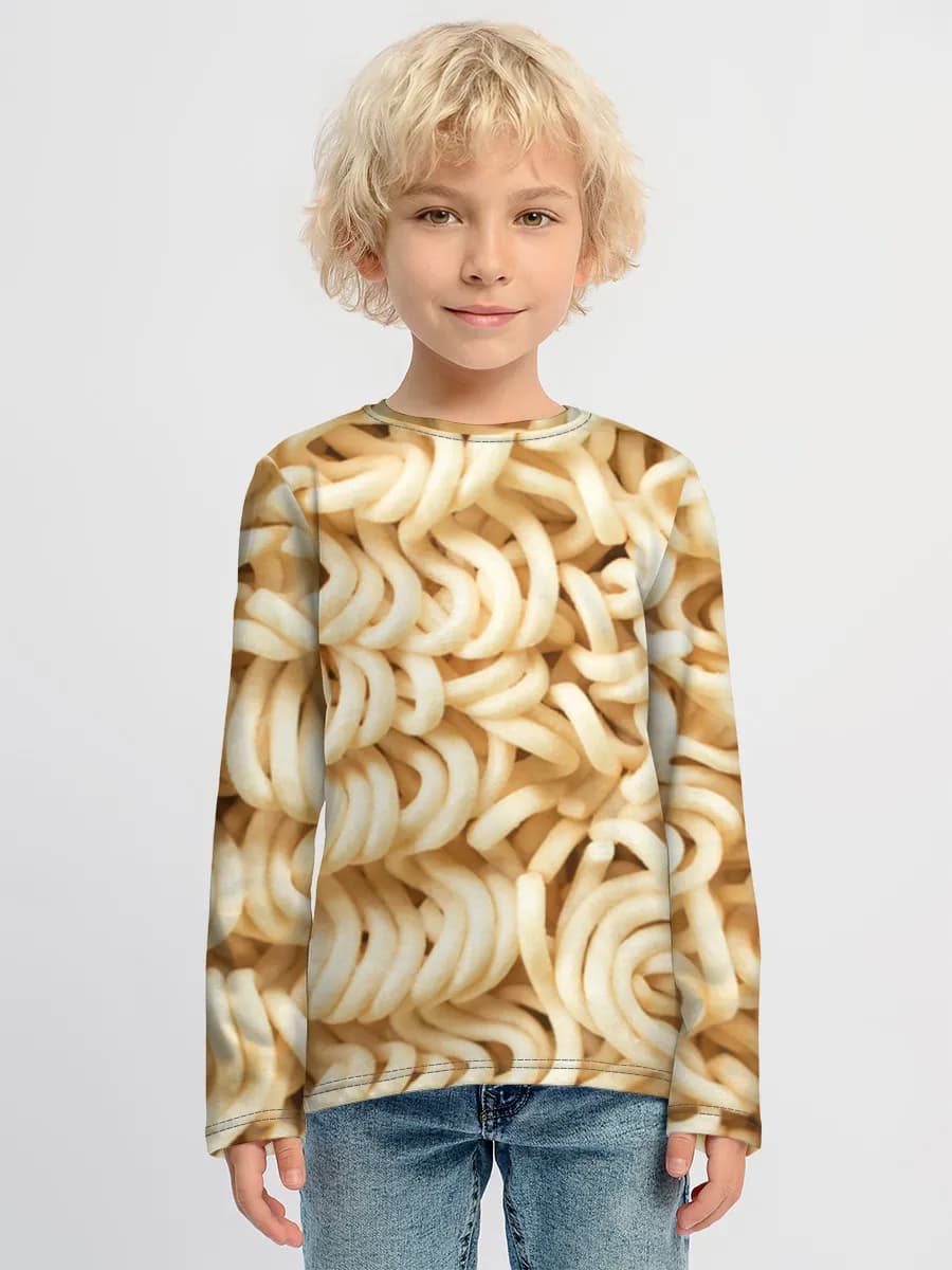 Instant Ramen Noodles Closeup