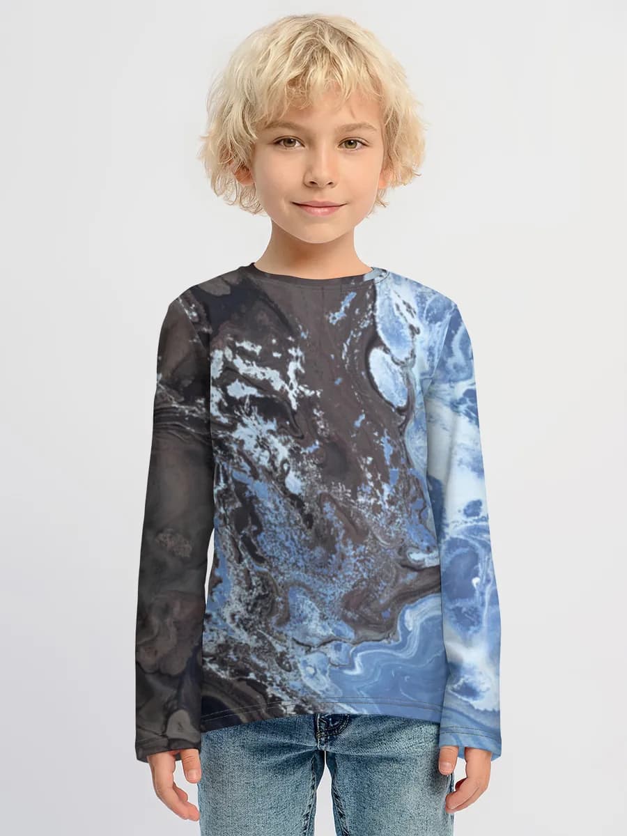 Children's cotton long sleeve shirt