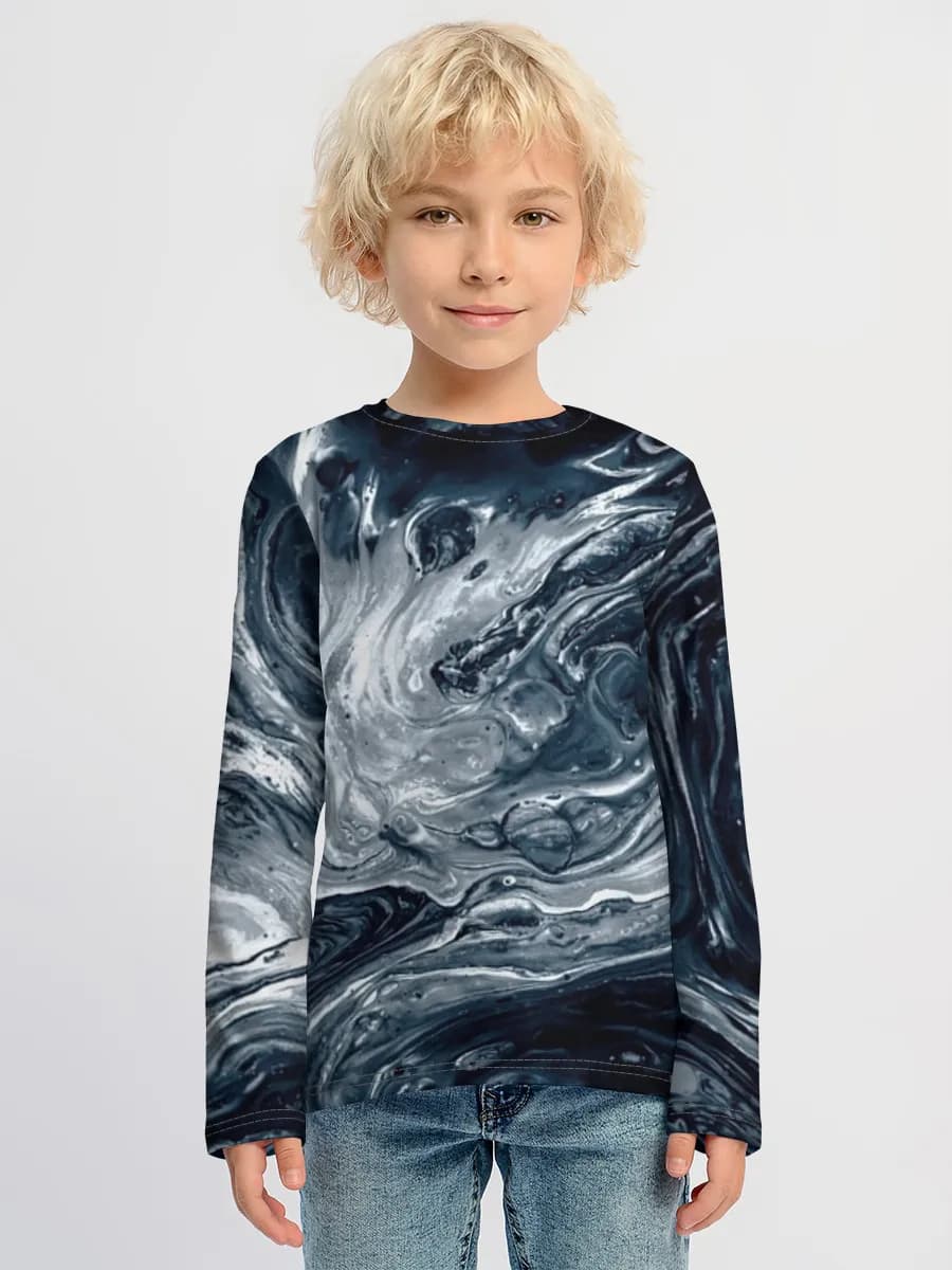Children's cotton long sleeve shirt