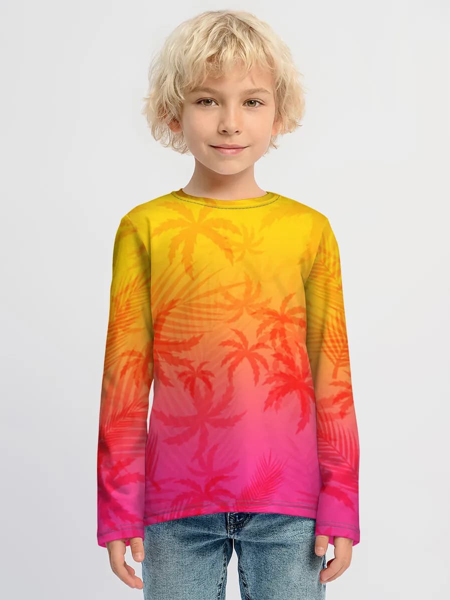 Children's cotton long sleeve shirt