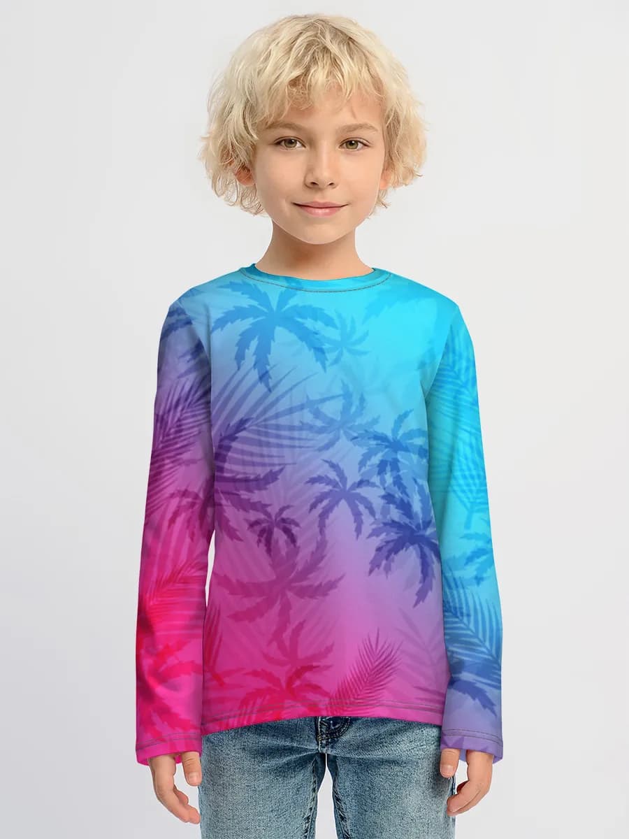 Children's cotton long sleeve shirt