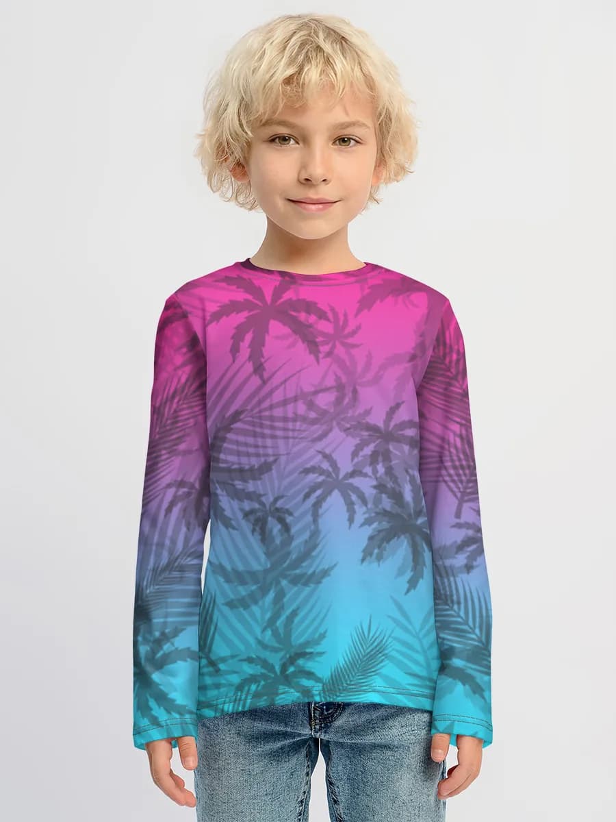 Children's cotton long sleeve shirt