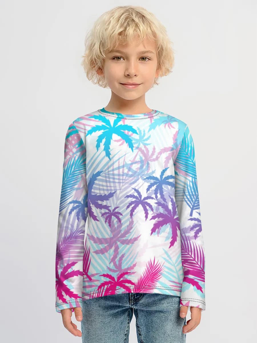 Children's cotton long sleeve shirt