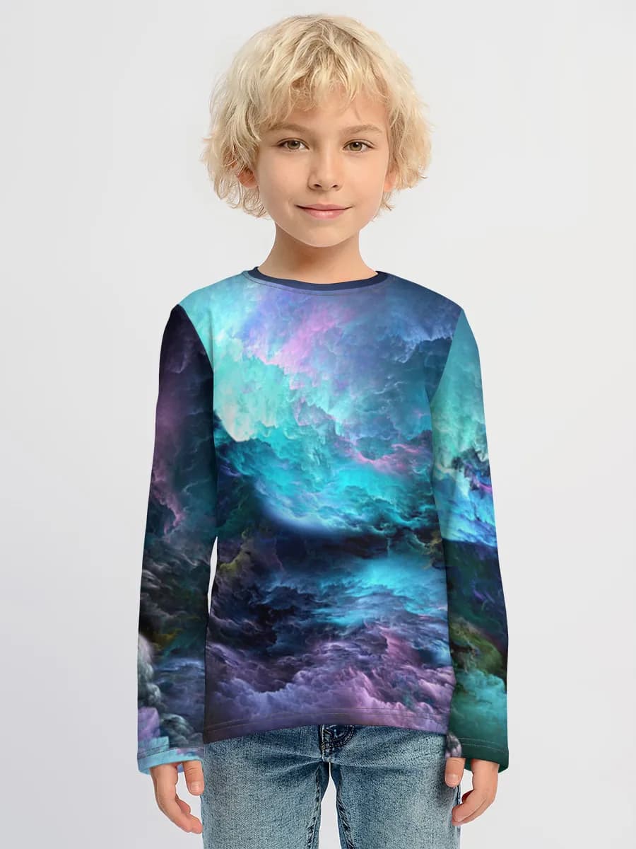 Children's cotton long sleeve shirt