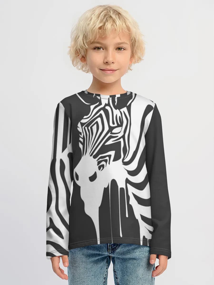 Children's cotton long sleeve shirt