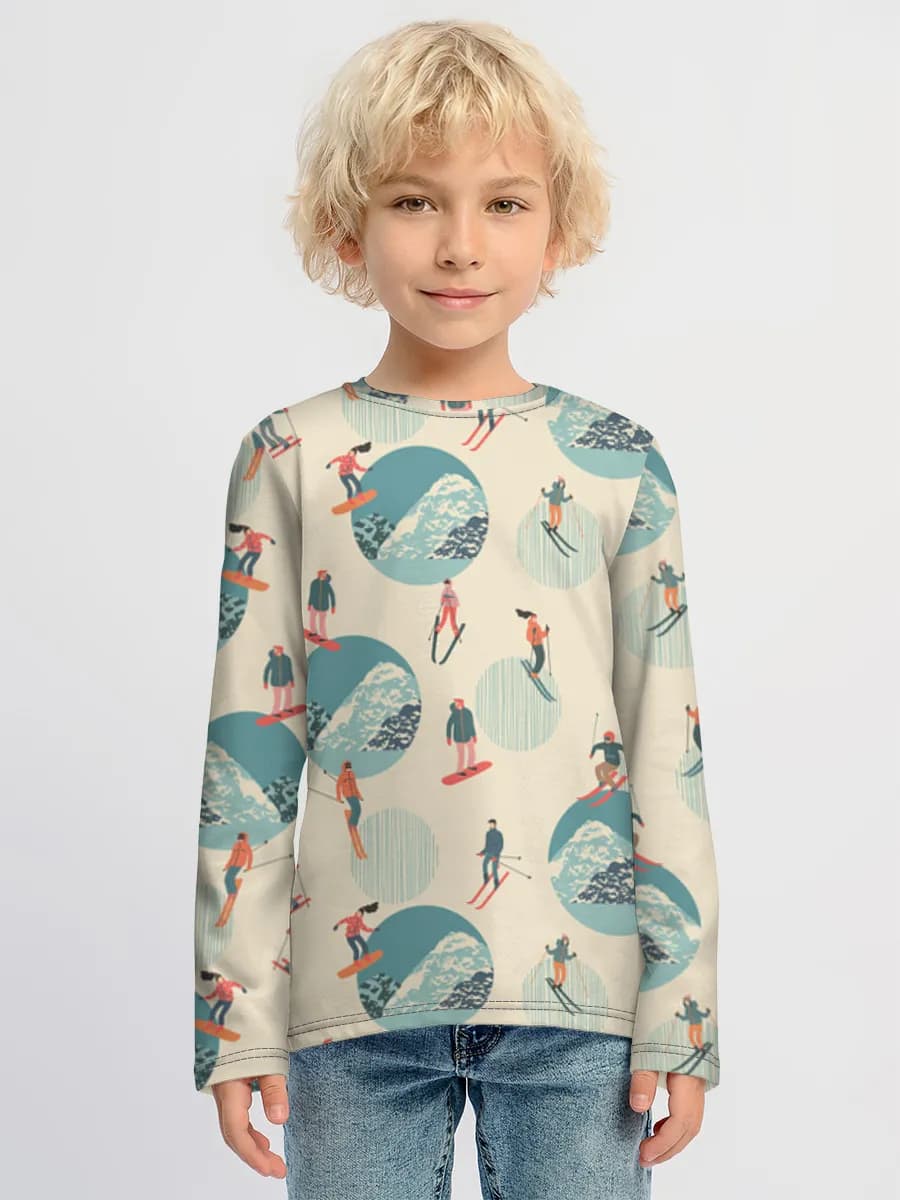 Children's cotton long sleeve shirt