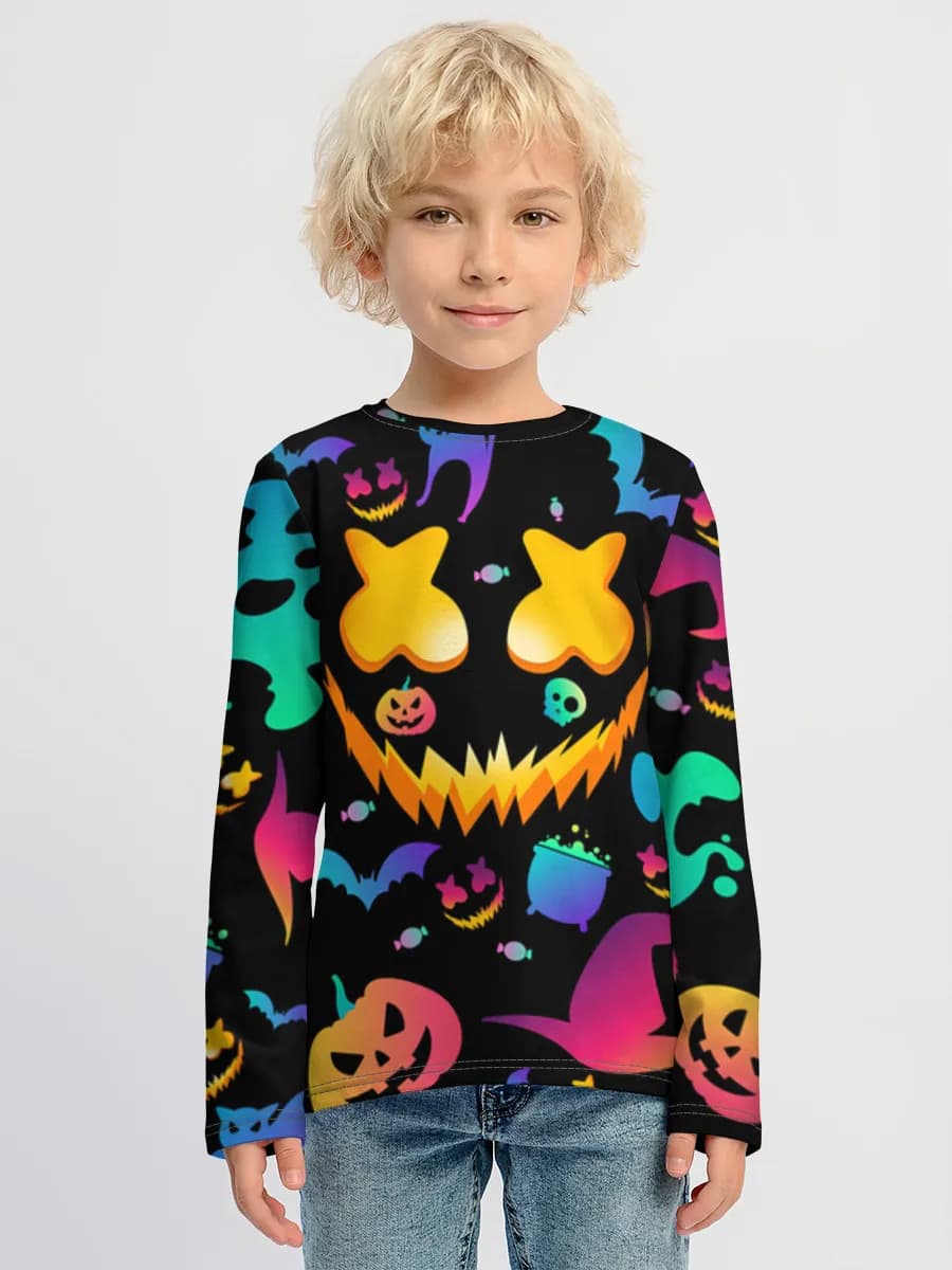 Children's cotton long sleeve shirt
