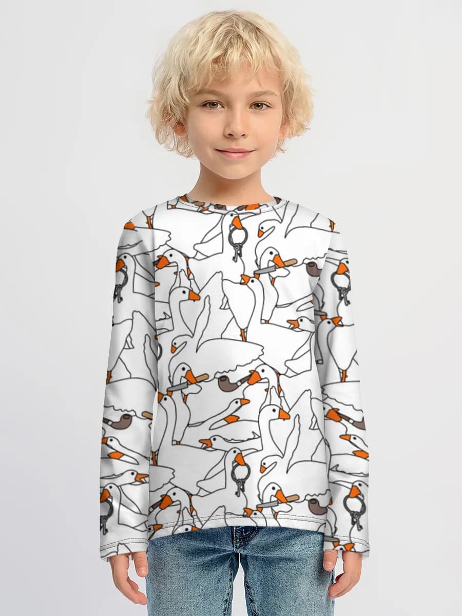 Children's cotton long sleeve shirt