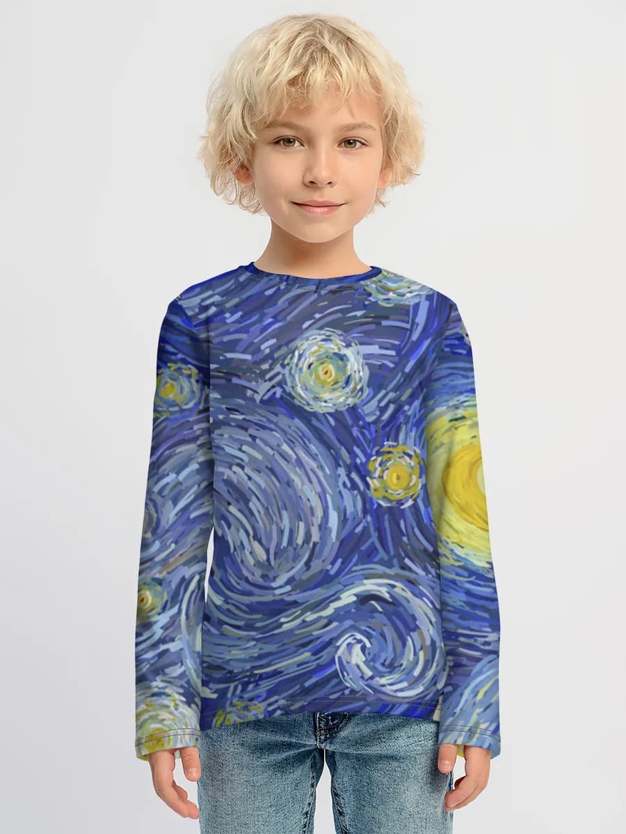 Children's cotton long sleeve shirt