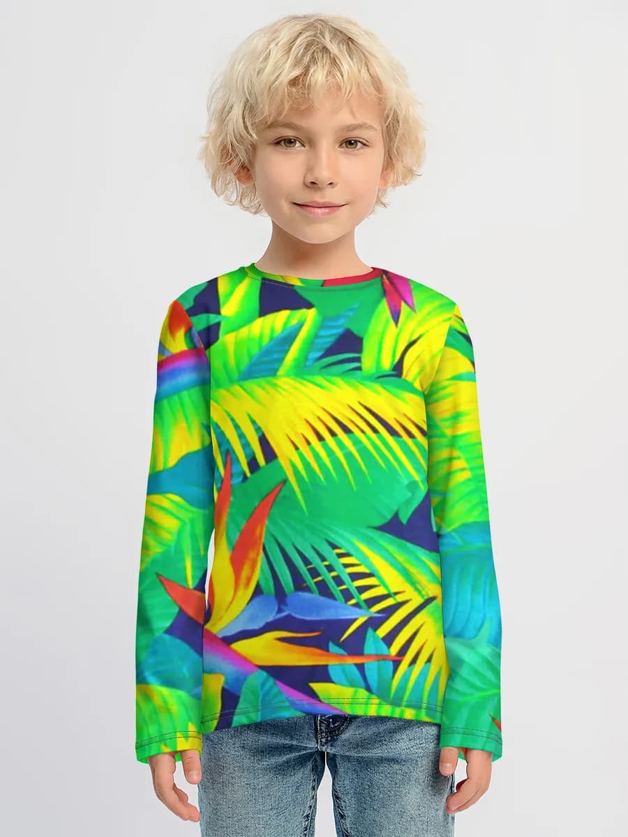 Children's cotton long sleeve shirt