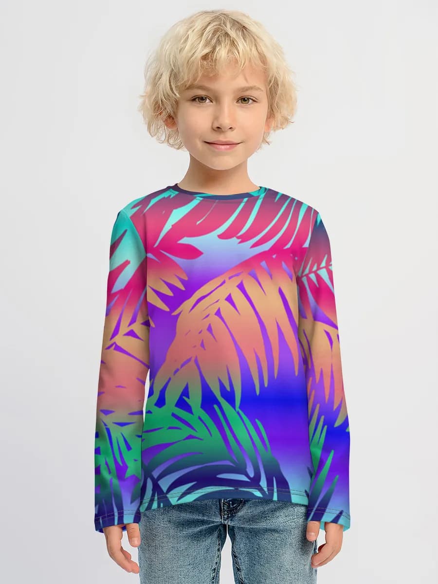 Children's cotton long sleeve shirt