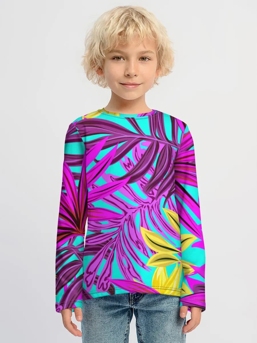 Children's cotton long sleeve shirt