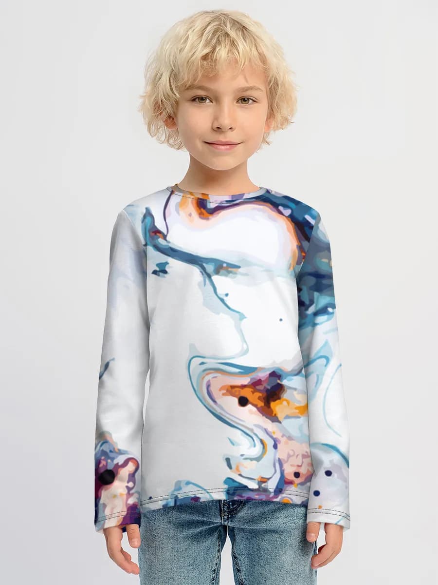 Children's cotton long sleeve shirt