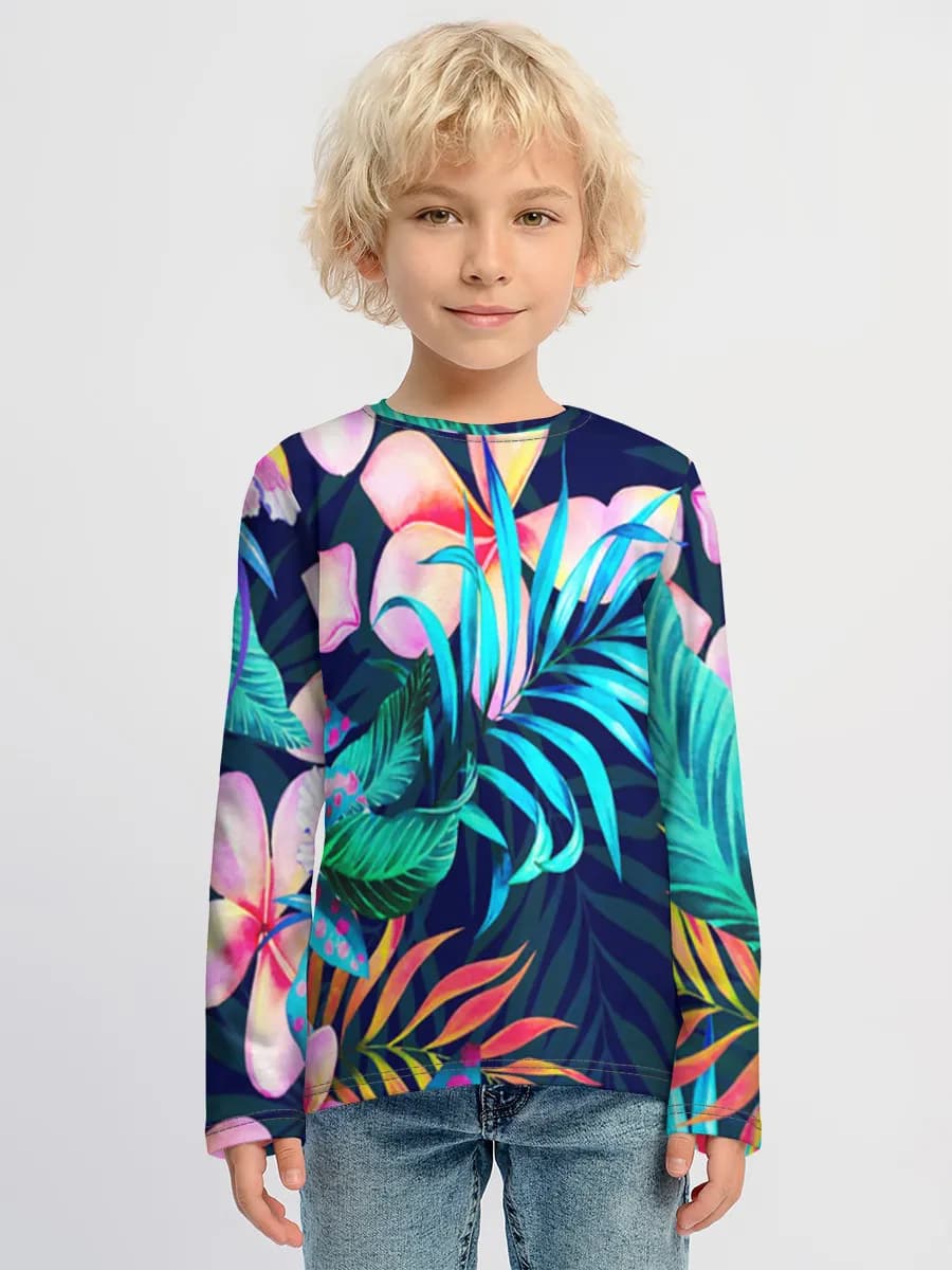 Children's cotton long sleeve shirt