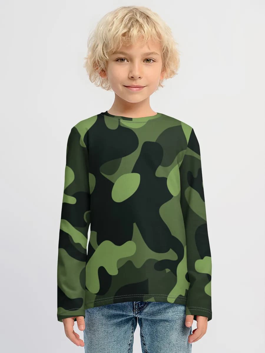 Children's cotton long sleeve shirt