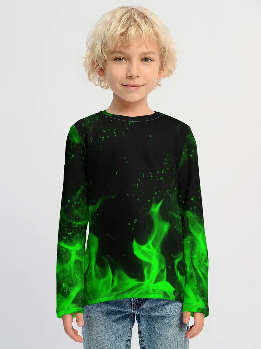 Children's cotton long sleeve shirt