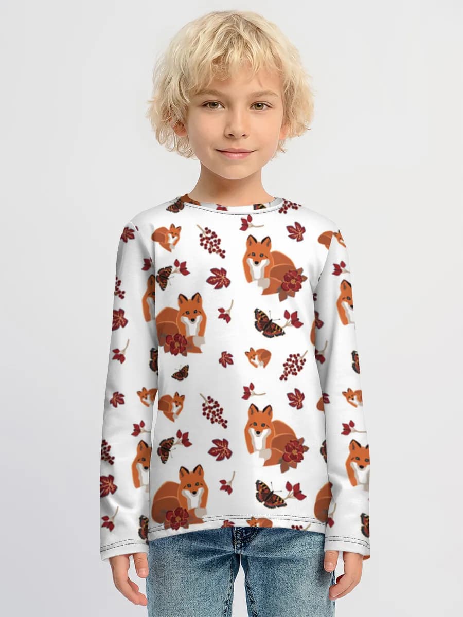 Children's cotton long sleeve shirt