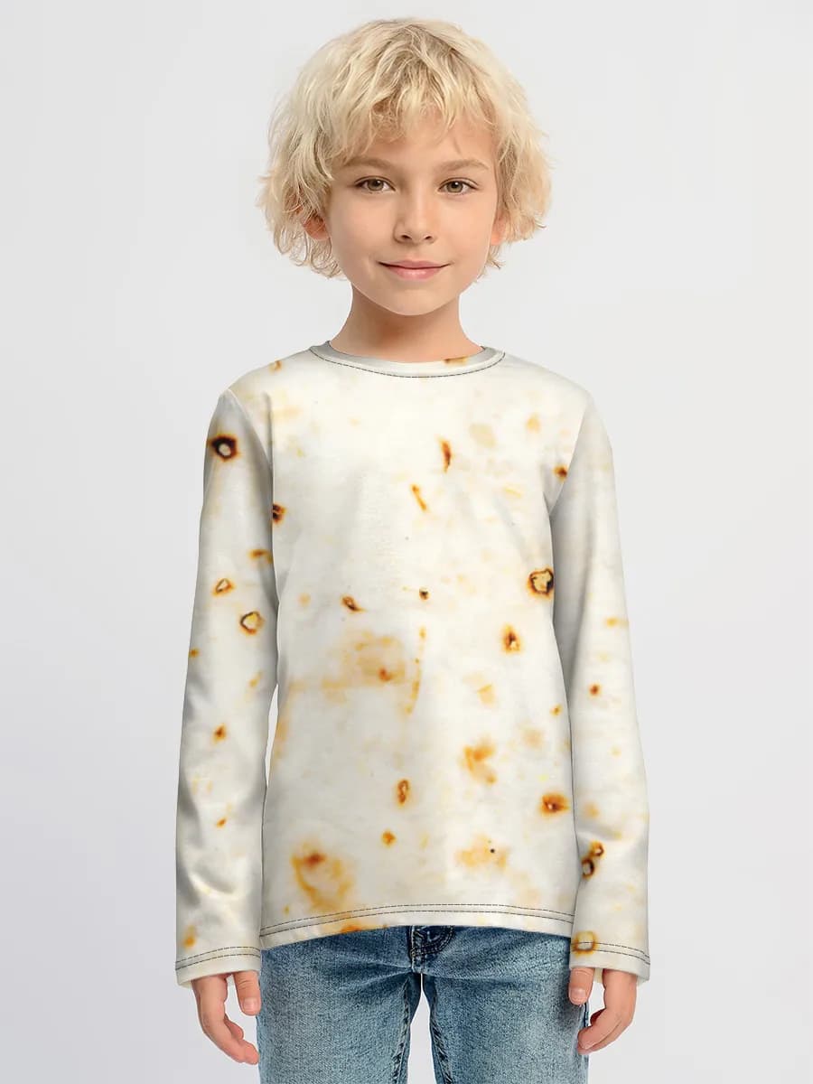 Children's cotton long sleeve shirt