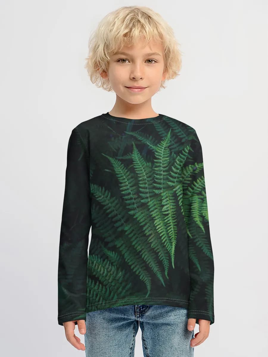 Children's cotton long sleeve shirt