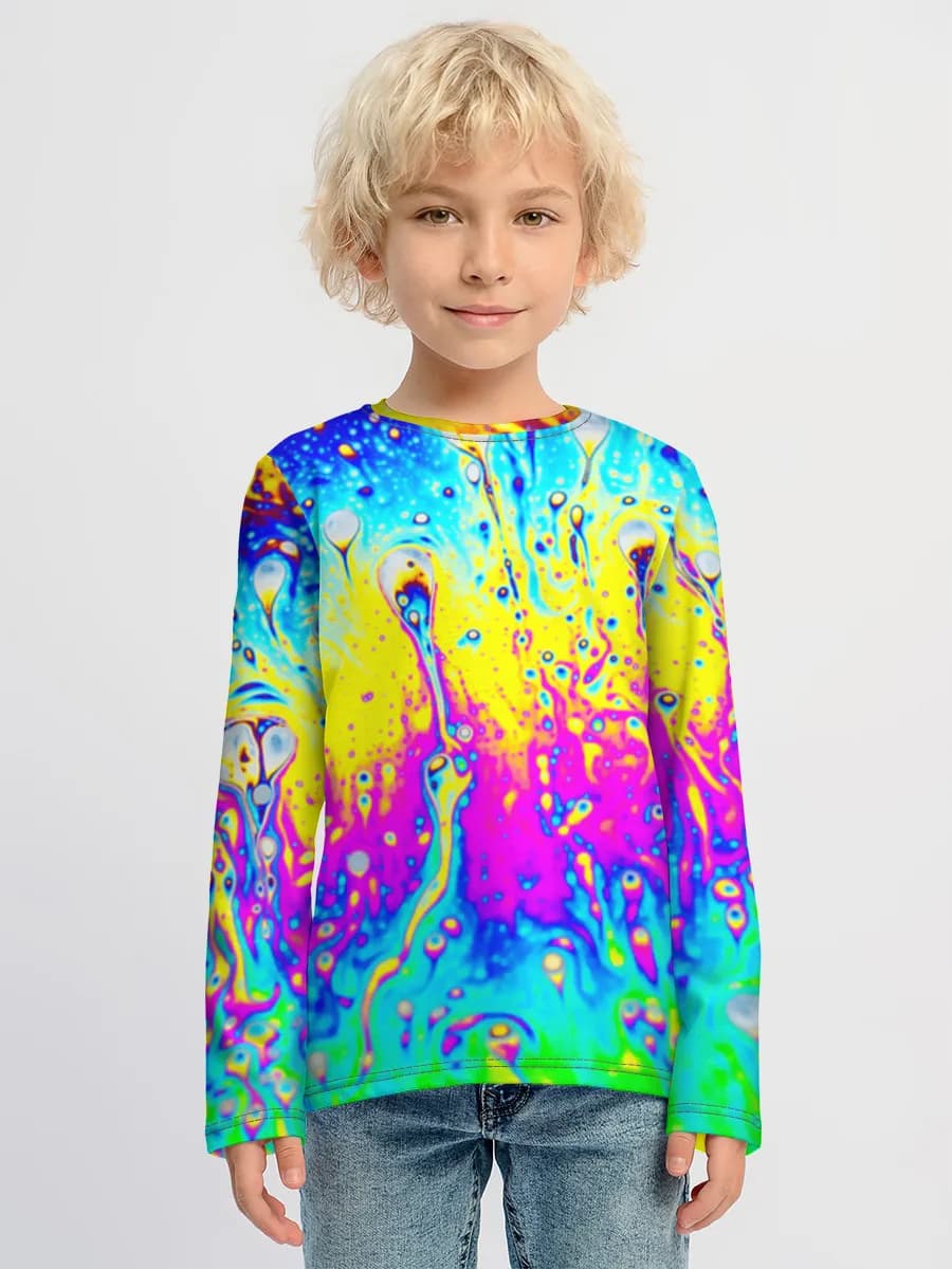 Children's cotton long sleeve shirt