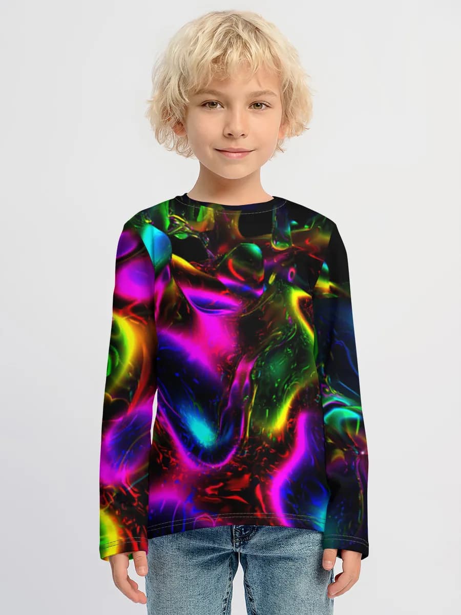 Children's cotton long sleeve shirt