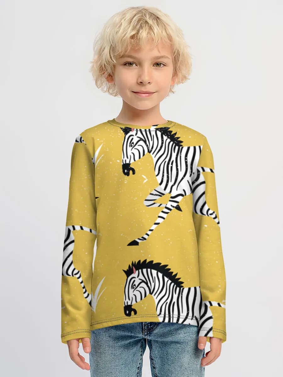 Children's cotton long sleeve shirt