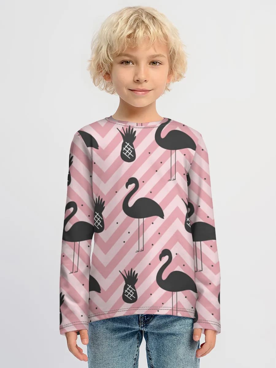 Children's cotton long sleeve shirt
