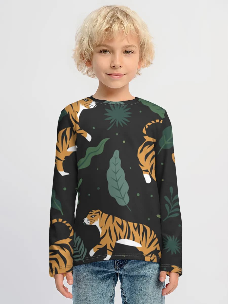 Children's cotton long sleeve shirt