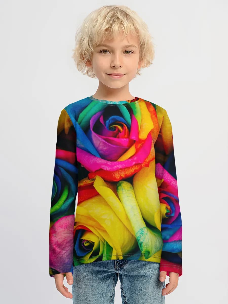 Children's cotton long sleeve shirt